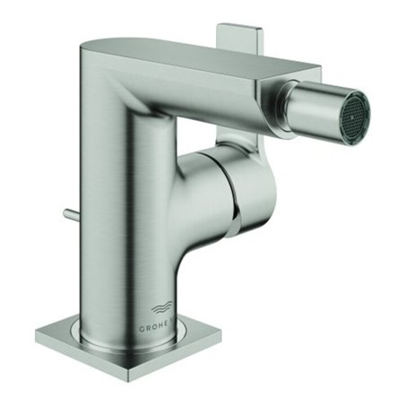 Grohe Bidet-Einhebelmischer Allure 1/2', mit Ablaufgarnitur, supersteel