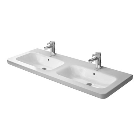 Duravit Möbel-Doppelwaschtisch DuraStyle 130x48cm, 2 HL, m ÜL, HLB, we WG