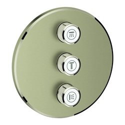 Grohe Fertigset Grohtherm Smartcontrol UP-Vtl, 3-fach, rund, nickel gebürstet