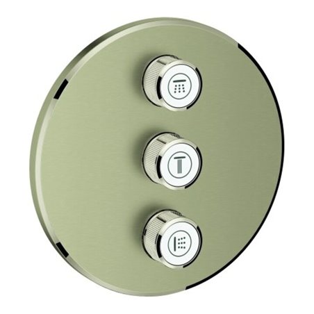 Grohe Fertigset Grohtherm Smartcontrol UP-Vtl, 3-fach, rund, nickel gebürstet