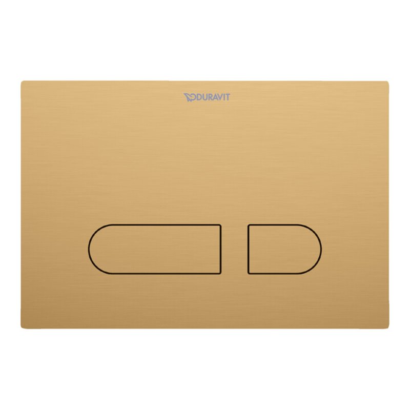 Duravit Betätigungsplatte DuraSystem 21,7x25cm, mech., f WC A1, bron geb.