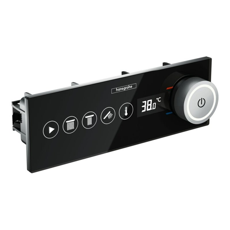 hansgrohe Fertigset für 3 Verbraucher RainPad schwarz/chrom