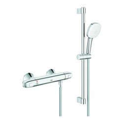 Grohe THM-Wannenbatterie Grohtherm 1000 34820_5 mit Brausegarnitur 600mm chrom