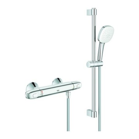 Grohe THM-Wannenbatterie Grohtherm 1000 34820_5 mit Brausegarnitur 600mm chrom