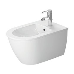 Duravit Wand-Bidet Darling New 36,5x54cm, m HL, ÜL, HLB, we WonderGliss