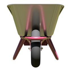 Schake Schubkarre Typ Geselle, Tiefmulde, Luftrad