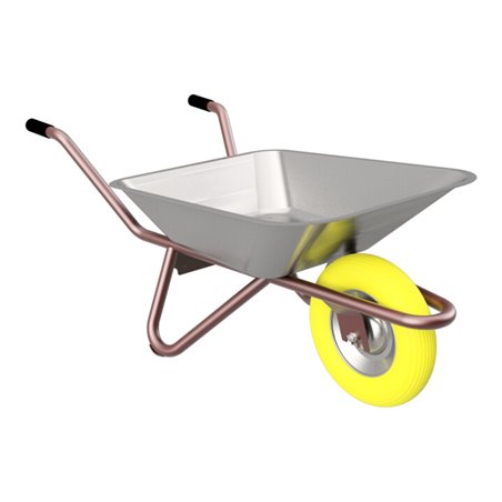 Schake Schubkarre Typ Geselle, Flacgmulde, PU-Rad