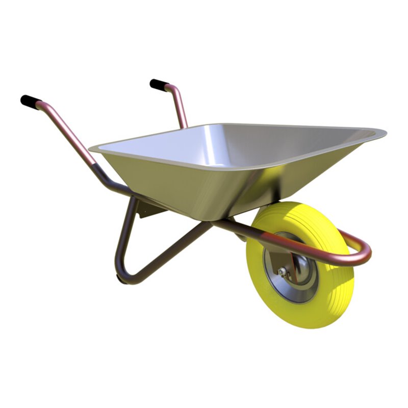 Schake Schubkarre Typ Polier, Flachmulde mit Draht