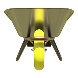 Schake Schubkarre Typ Polier, Flachmulde mit Draht