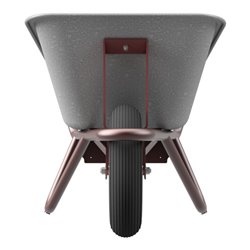 Schake Schubkarre Typ Geselle, Tiefmulde 90 L, Blechstärke 1 mm, mit Muldenstütze und Luftrad