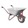 Schake Schubkarre Typ Geselle, Tiefmulde 90 L, Blechstärke 1 mm, mit Muldenstütze und Luftrad