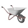Schake Schubkarre Typ Polier, Tiefmulde 90 Liter mit Drahteinlage ohne Muldenstütze mit Luftrad