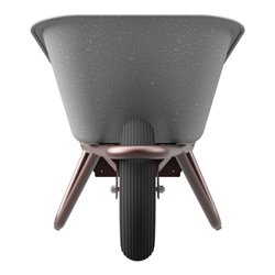 Schake Schubkarre Typ Polier, Tiefmulde 90 Liter mit Drahteinlage ohne Muldenstütze mit Luftrad