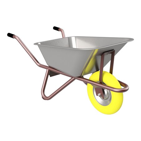 Schake Schubkarre Txp Polier, Tiefmulde mit Draht