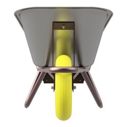 Schake Schubkarre Txp Polier, Tiefmulde mit Draht