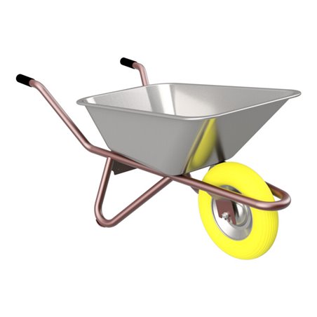 Schake Schubkarre Typ Geselle, Tiefmulde, PU-Rad