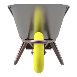 Schake Schubkarre Typ Geselle, Tiefmulde, PU-Rad