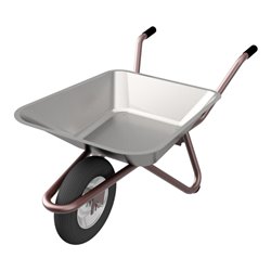 Schake Schubkarre Typ Geselle, Flachmulde, Luftrad