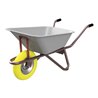 Schake Schubkarre Typ Geselle, Tiefmulde 90 L, Blechstärke 1 mm, mit Muldenstütze mit PU-Rad