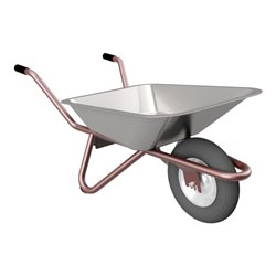 Schake Schubkarre Typ Polier, Flachmulde