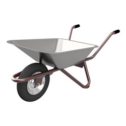 Schake Schubkarre Typ Polier, Flachmulde