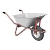 Schake Schubkarre Typ Polier, Tiefmulde 90 Liter mit Drahteinlage mit Muldenstütze und Luftrad