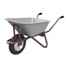 Schake Schubkarre Typ Polier, Tiefmulde 90 Liter mit Drahteinlage mit Muldenstütze und Luftrad