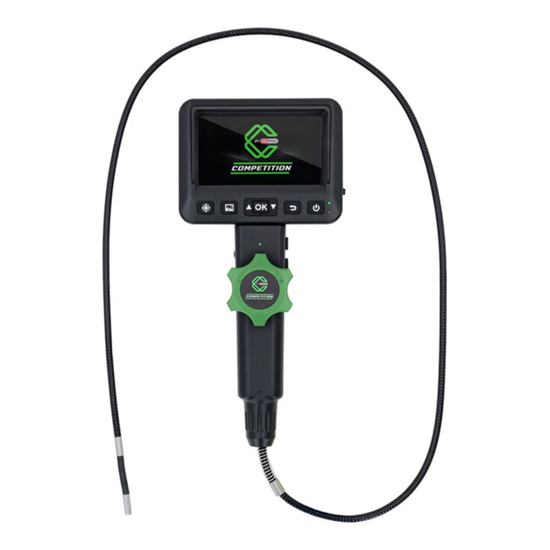 KS Tools COMPETITION HD-Videoskop-Satz, Ø 6,0 mm, 180° und 0° HD Frontkamera-Sonde, flexible PVC Hülle