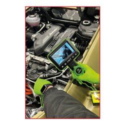 KS Tools COMPETITION HD-Videoskop-Satz, Ø 6,0 mm, 180° und 0° HD Frontkamera-Sonde, flexible PVC Hülle