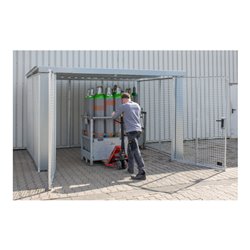 Bauer Südlohn Gasflaschen-Container GFC-M6/D-DF, feuerverzinkt