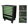 KS Tools COMPETITION Werkstattwagen mit 7 Schubladen und 119 Premium-Werkzeugen
