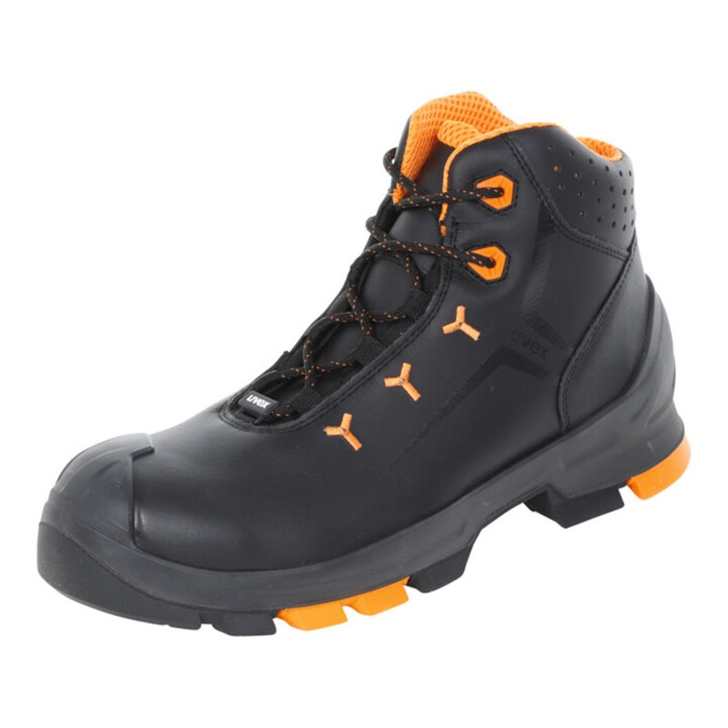 UVEX Schnürstiefel schwarz/orange uvex 2, S3