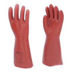 KS Tools Elektriker-Schutzhandschuh mit mechanischem Schutz, Klasse 00, rot