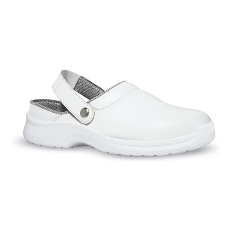 UPower Sicherheits-Clog EN20345 SB E A FO SRC Surge Lucky-Microfaser weiß W.11