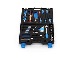 Gedore Werkzeugkoffer TOURING, Set 49-teilig, gefüllt, universal, Werkzeug, für Haushalt, im Kunststoff-Koffer, 1000