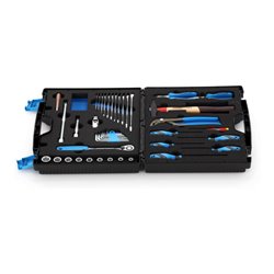 Gedore Werkzeugkoffer TOURING, Set 49-teilig, gefüllt, universal, Werkzeug, für Haushalt, im Kunststoff-Koffer, 1000