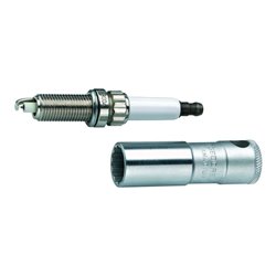 Gedore D 55 Zündkerzeneinsatz mit Haltefeder 3/8' 14 mm