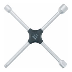 HAZET Kreuzschlüssel 705V-02 Außen-Sechskant Profil 17 x 19 x 22 x Außenvierkant Antrieb 12,5  1/2 Zoll