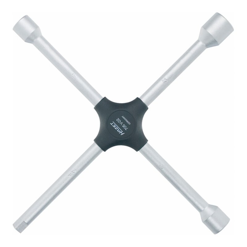 HAZET Kreuzschlüssel 705V-02 Außen-Sechskant Profil 17 x 19 x 22 x Außenvierkant Antrieb 12,5  1/2 Zoll