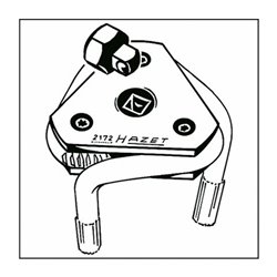 HAZET Ölfilter-Schlüssel 2172 Vierkant hohl 10 mm (3/8 Zoll)