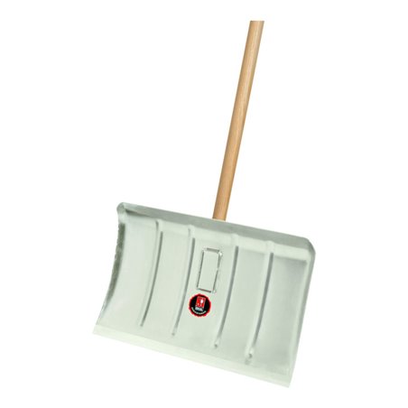 Idealspaten Schneeräumer 350 x 500 mm Lichtmetall mit Hartholzstiel