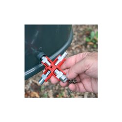 Schaltschrankschlüssel SuBMaster 9 in 1 9 Funktionen m.Karab.h.an Kette