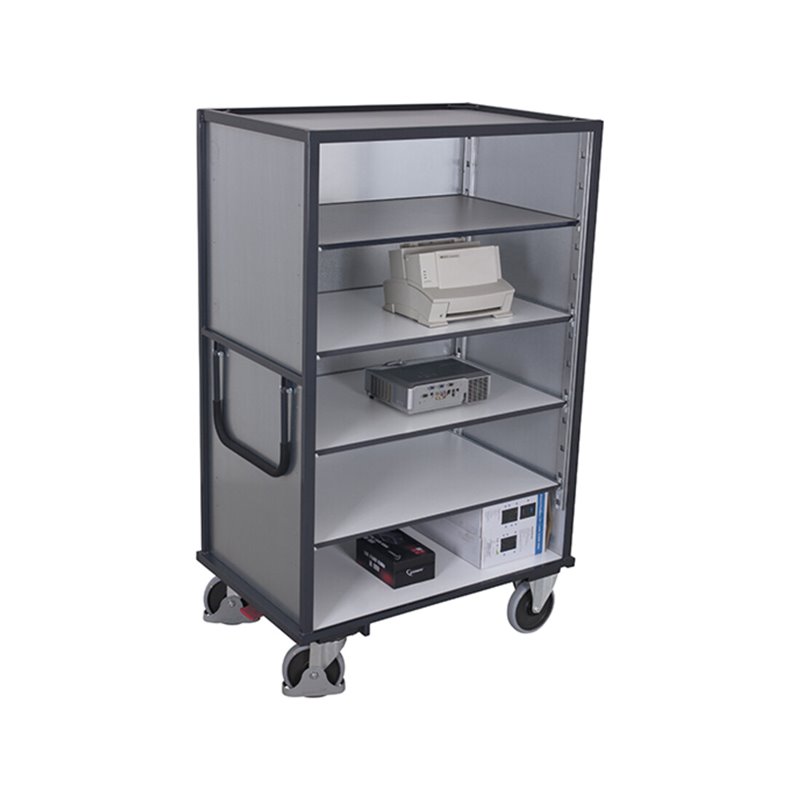 VARIOfit ESD Etagenwagen fest verschweißt Stahlblechwände