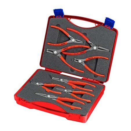 KNIPEX 00 21 25 Werkzeug-Box 'SRZ' Sicherungsringzangen 8-teilig 270 mm