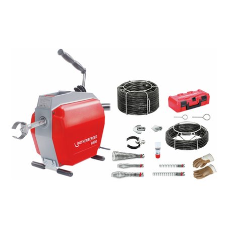 Rothenberger R600 Rohrreinigungsmaschine mit Spiralen-/Werkzeugset 16-22 mm