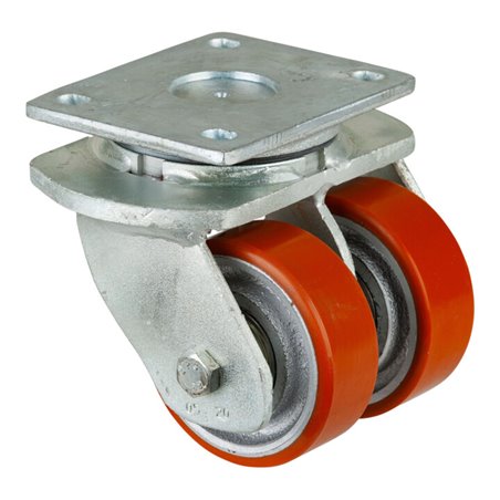 BS Rollen Schwerlastdoppelrolle S100.C10.100 Lenkrolle, Raddurchmesser 100 mm,