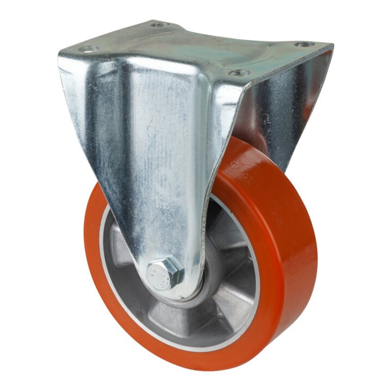 BS Rollen Bockrolle D.150mm Trgf. 550kg Guß-PU-bandage Platte 138x109mm