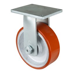 BS Rollen Schwerlast-Bockrolle D.300mm Trgf.2800kg Platte L255xB200mm