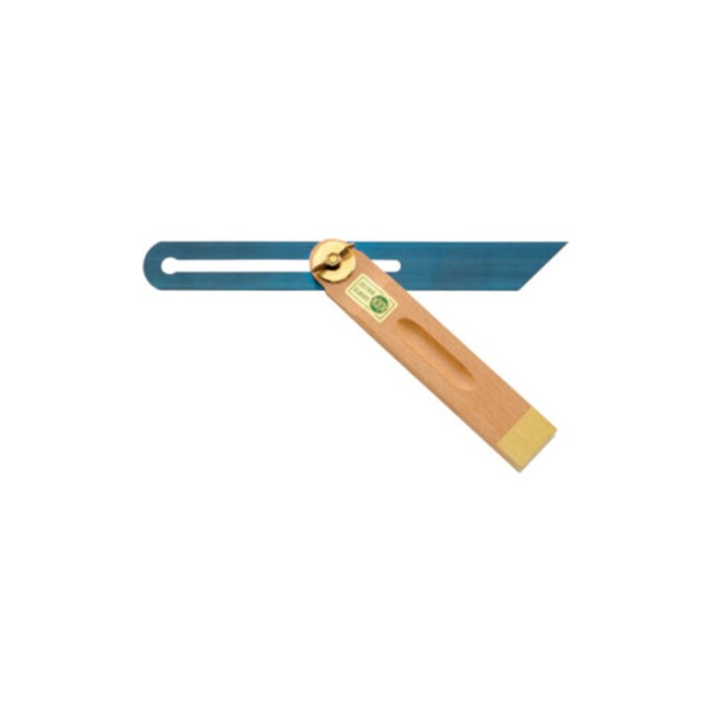 ECE Tischlerschmiege L.300mm m.Langloch Buchenholzschenkel Ms.-Beschlag