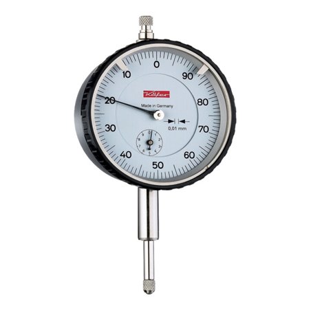 Messuhr M2T li.10mm Abl.0,01mm Ziffernbl.li.100-0 KÄFER